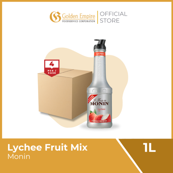 Monin Lychee Fruit Mix 1L - Image 2