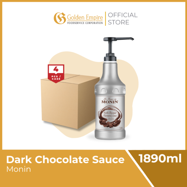Monin Dark Chocolate Sauce 1890ml - Image 2
